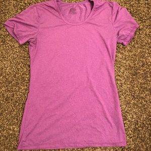 purple work our shirt
